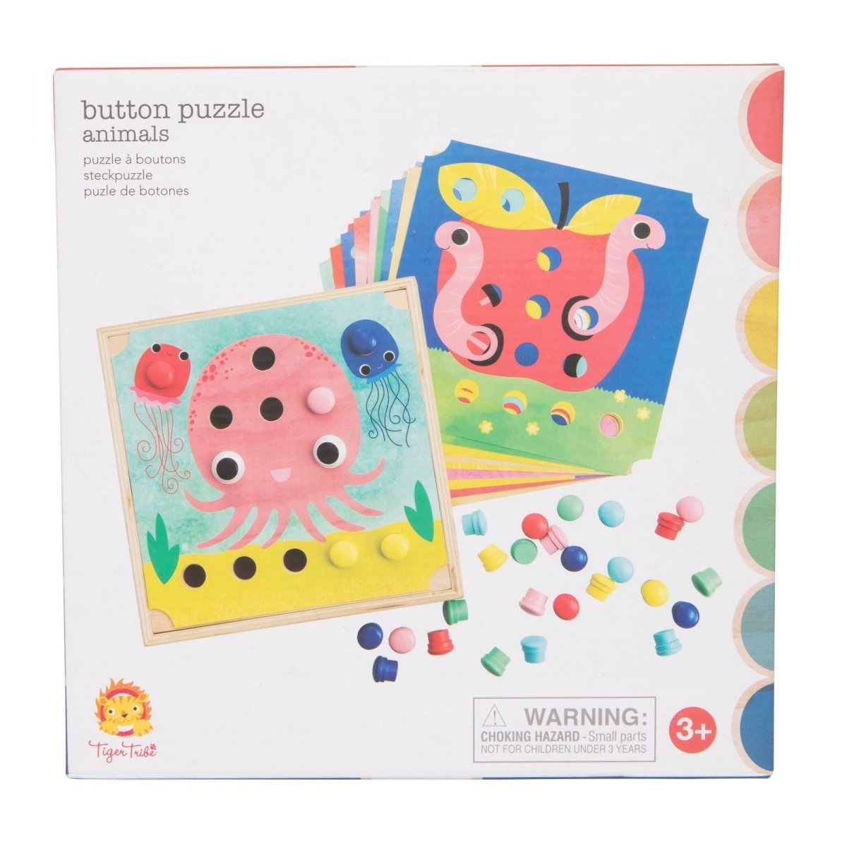 Button Puzzle Animals | Tiger Tribe