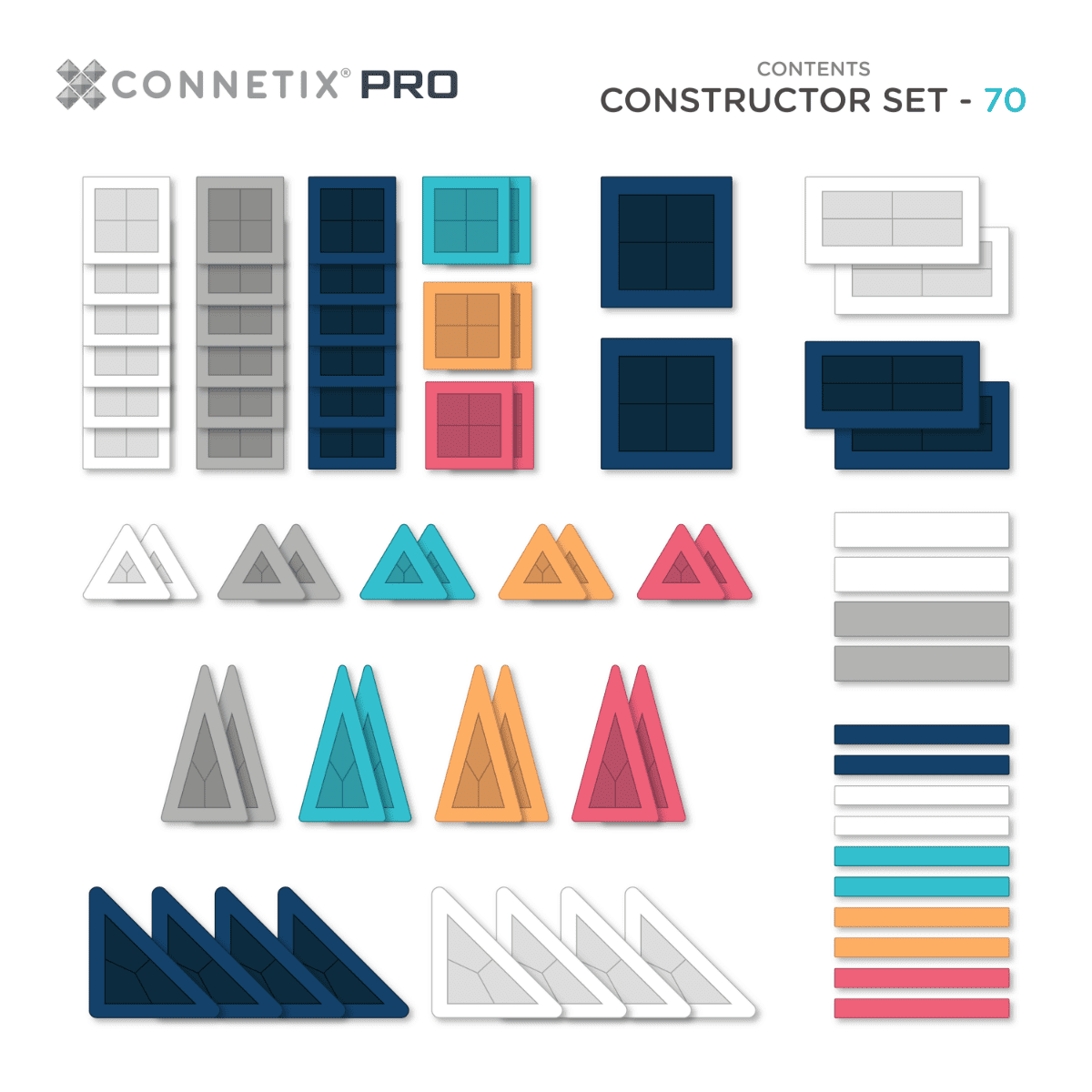 Connetix PRO Constructor Set 70pc