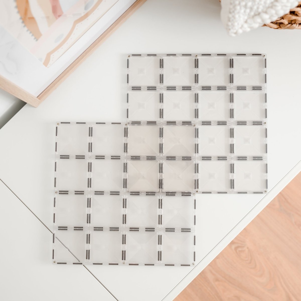 Connetix Tiles - Clear Base Plate Pack 2 pc