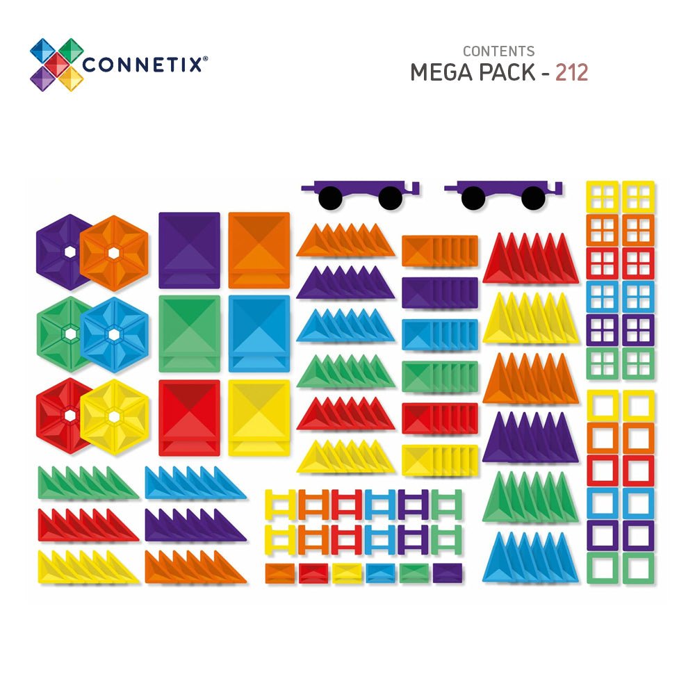 Connetix Tiles - Rainbow Mega Pack - 212 pc