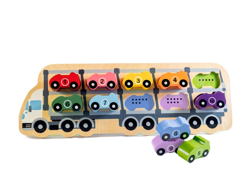 Counting 1 - 10 Car Puzzle - Kiddie Connect