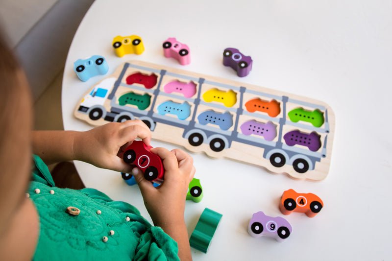 Counting 1 - 10 Car Puzzle - Kiddie Connect