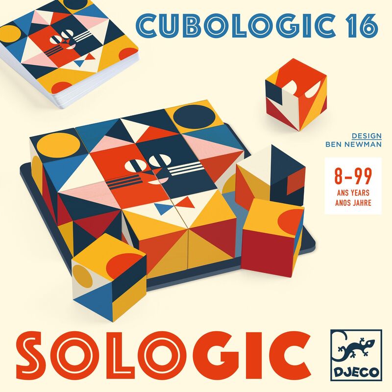 Cubologic 16 Cube Game with 30 challenges - Djeco