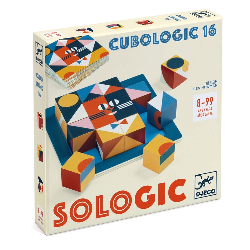 Cubologic 16 Cube Game with 30 challenges - Djeco