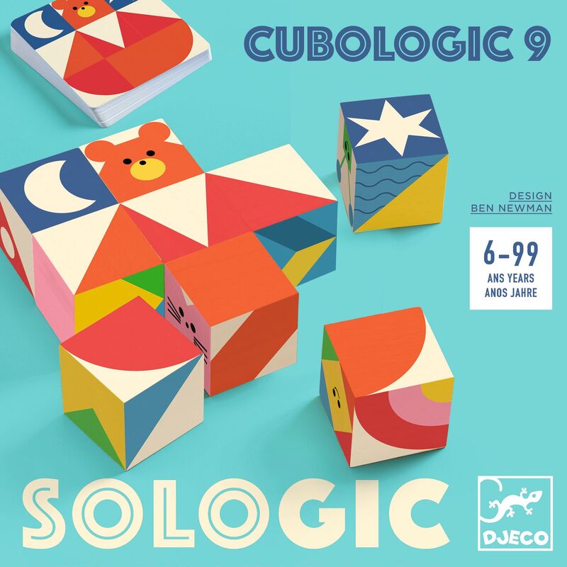 Cubologic 9 Cube Game with 30 challenges - Djeco