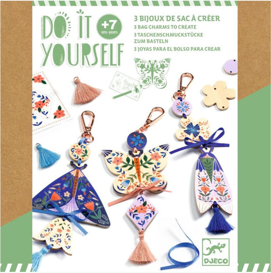 Do It Yourself Butterflies Bag Charms - Djeco