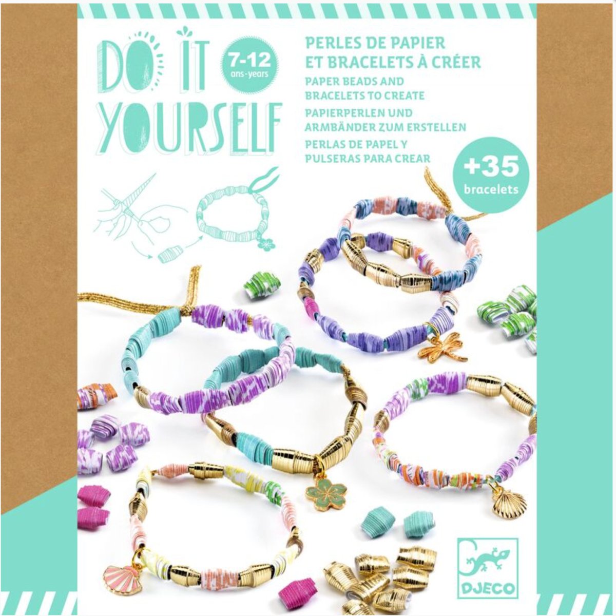 Do It Yourself Chic and Golden Bracelets - Djeco