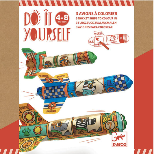 Do It Yourself To The Sky Rockets (Colour & Inflate) - Djeco