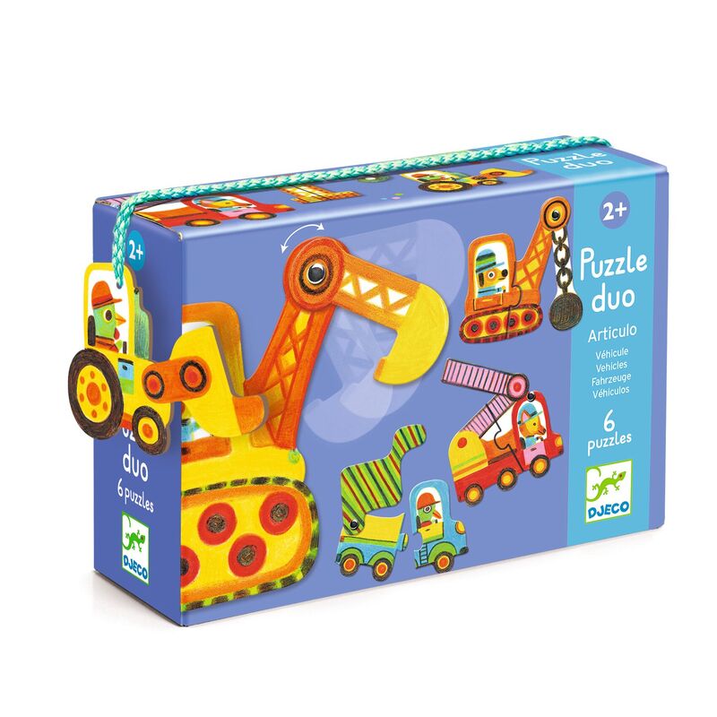 Duo Vehicles 12pc Puzzle - Djeco