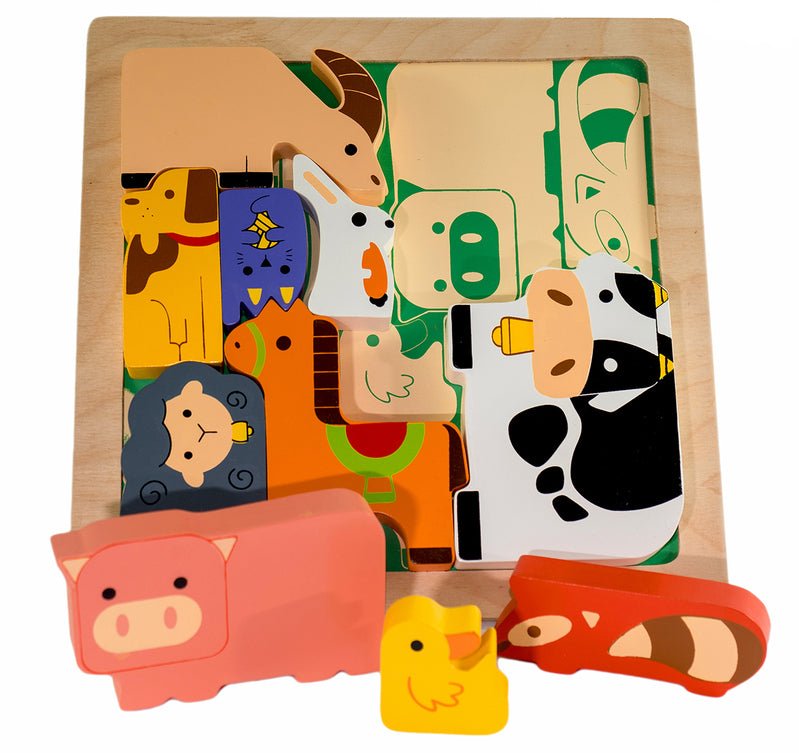 Farm Animal Chunky Puzzle - Kiddie Connect