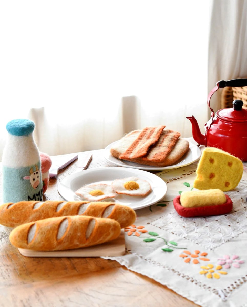 Felt Bacon and Egg Breakfast Set - Tara Treasures