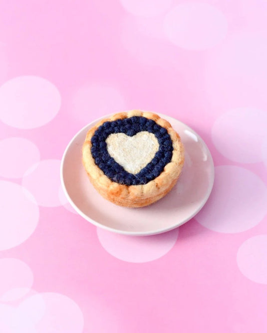 Felt Blueberry Tart - Tara Treasures