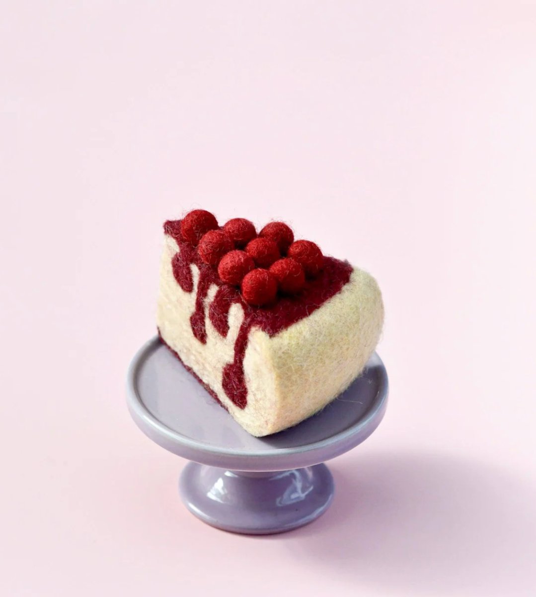 Felt Boysenberry Cheesecake Slice - Tara Treasures