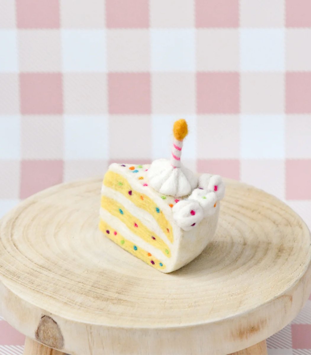 Felt Confetti Cake Slice - Tara Treasures