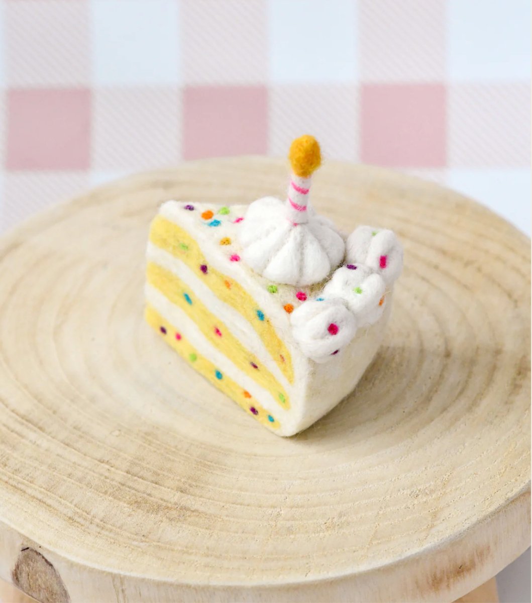 Felt Confetti Cake Slice - Tara Treasures