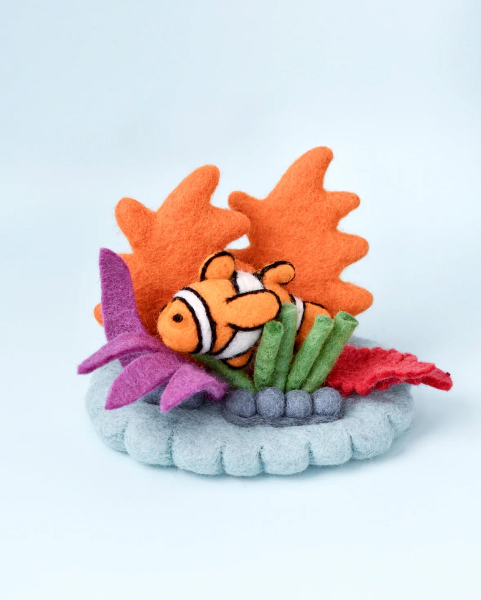 Felt Coral Reef with Clownfish Set - Tara Treasures