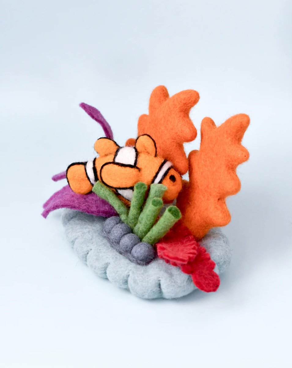 Felt Coral Reef with Clownfish Set - Tara Treasures