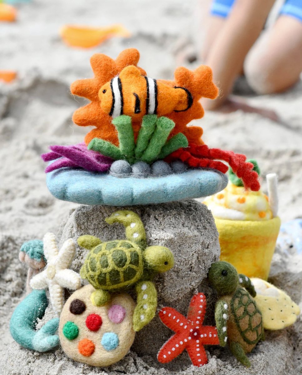 Felt Coral Reef with Clownfish Set - Tara Treasures