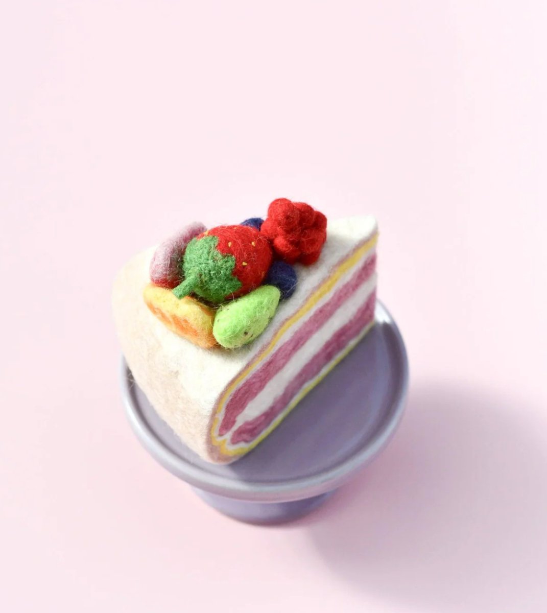 Felt Fresh Fruit Torte Slice - Tara Treasures