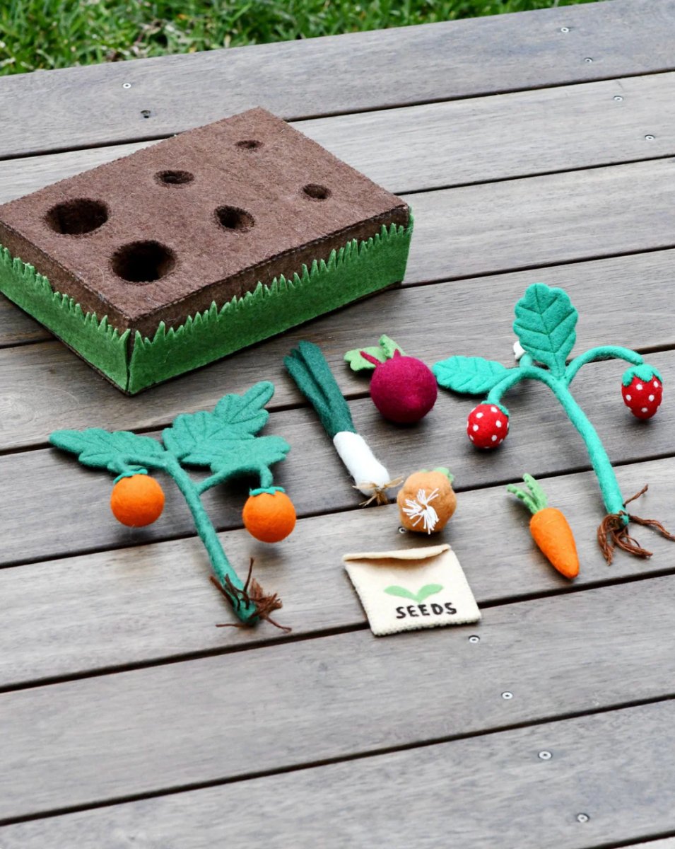 Felt Garden Planter Box (Plants and Vegetables) - Tara Treasures