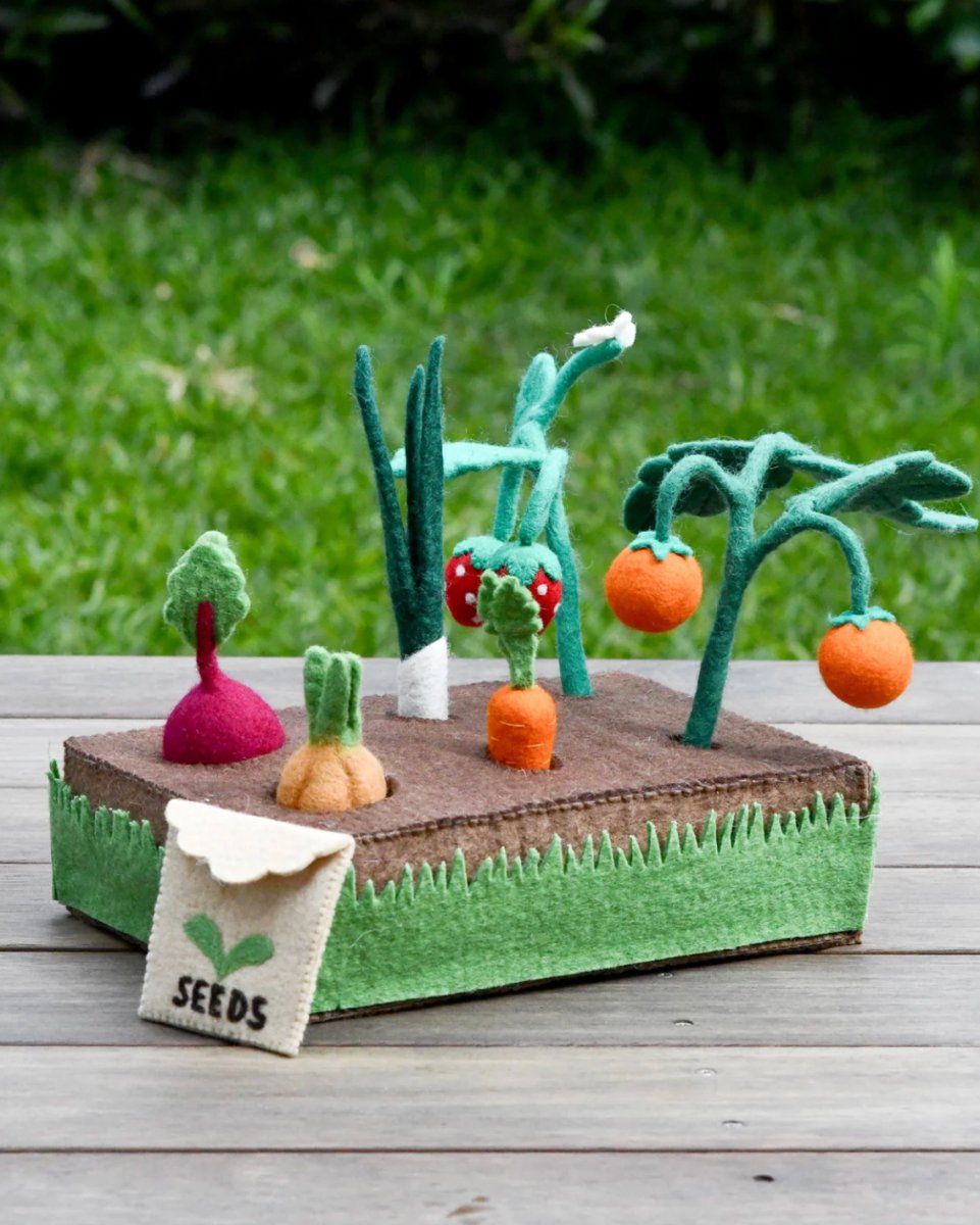 Felt Garden Planter Box (Plants and Vegetables) - Tara Treasures