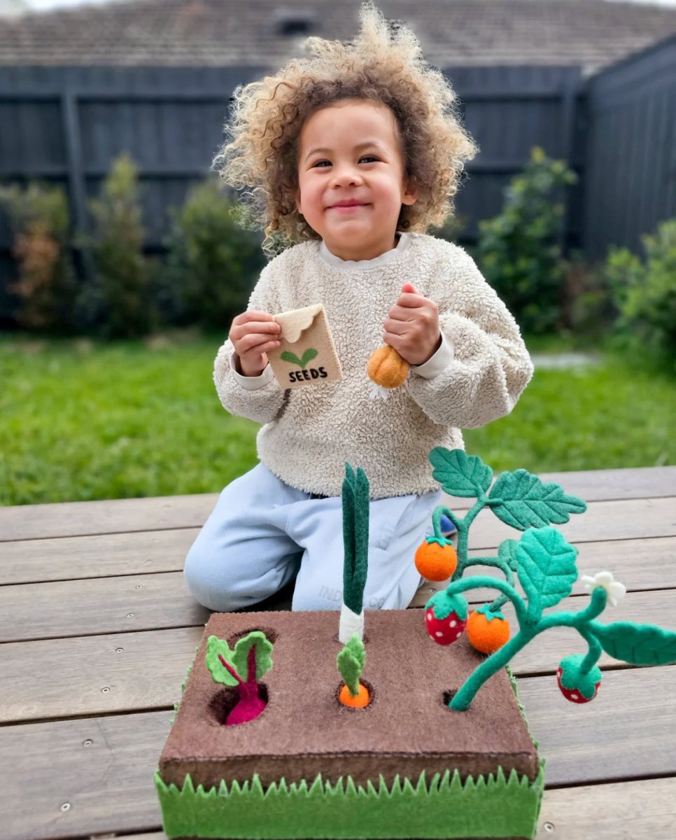 Felt Garden Planter Box (Plants and Vegetables) - Tara Treasures