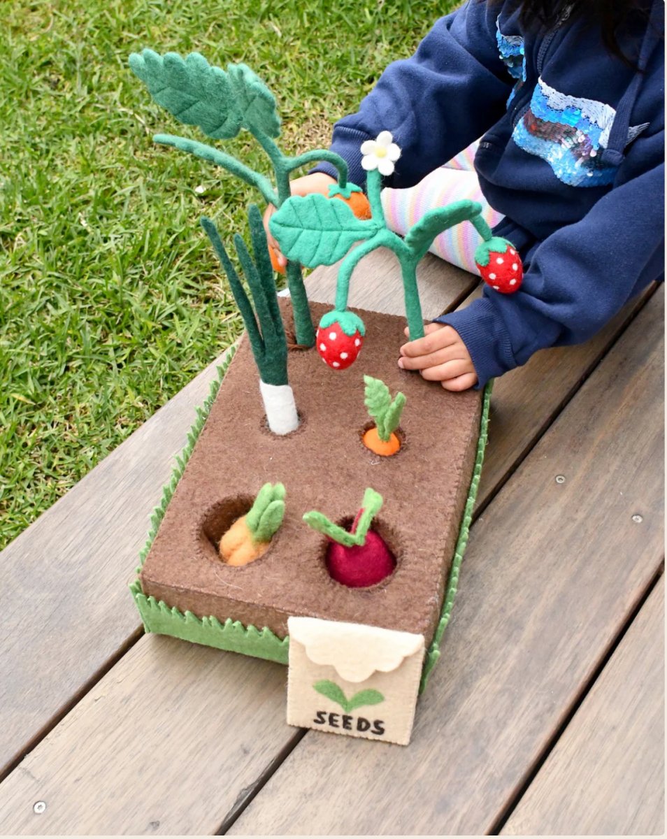 Felt Garden Planter Box (Plants and Vegetables) - Tara Treasures