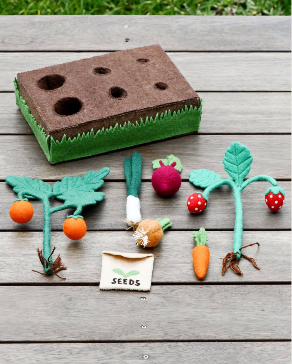 Felt Garden Planter Box (Plants and Vegetables) - Tara Treasures