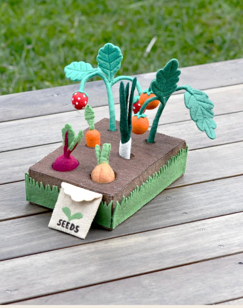 Felt Garden Planter Box (Plants and Vegetables) - Tara Treasures