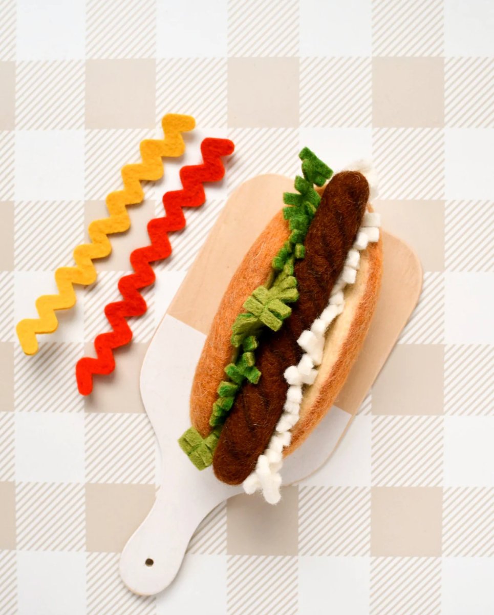 Felt Hot Dog Set - Tara Treasures