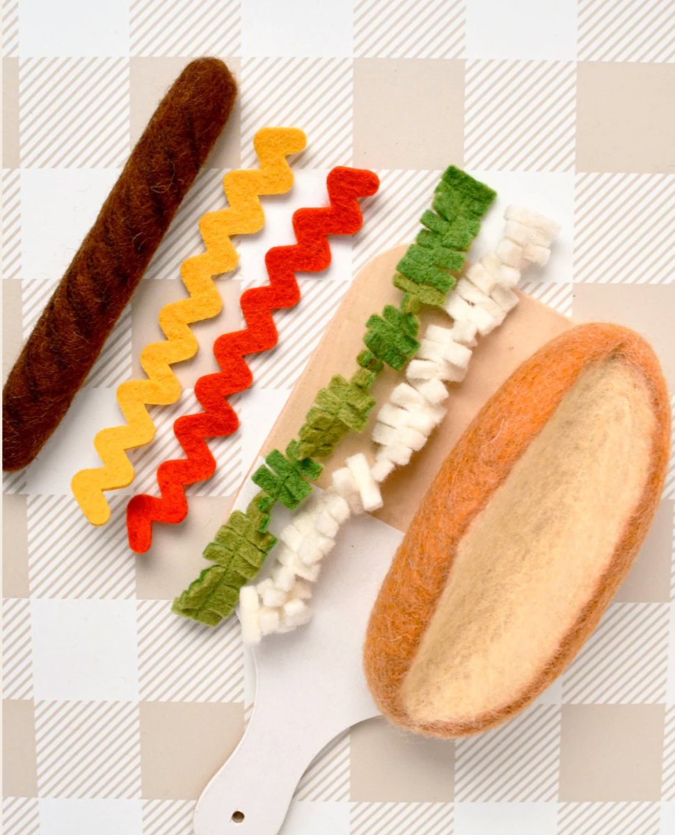 Felt Hot Dog Set - Tara Treasures