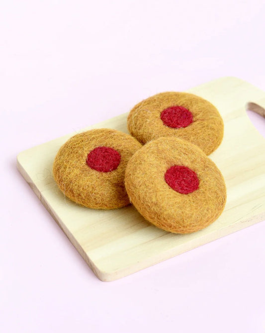 Felt Jam Drop Biscuit (Set of 3) - Tara Treasures