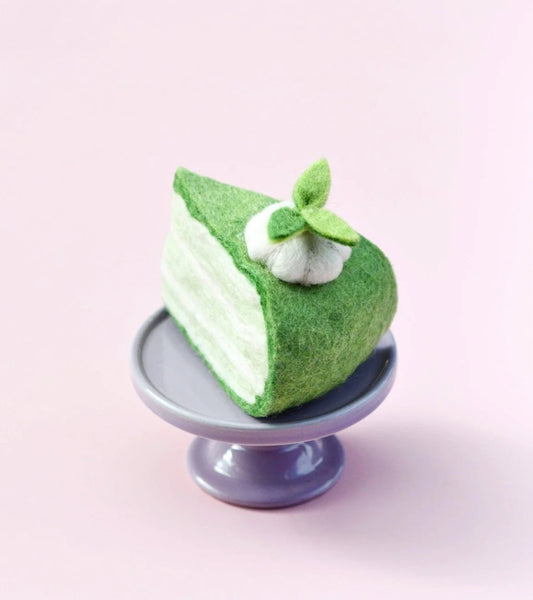 Felt Key Lime Cake Slice - Tara Treasures