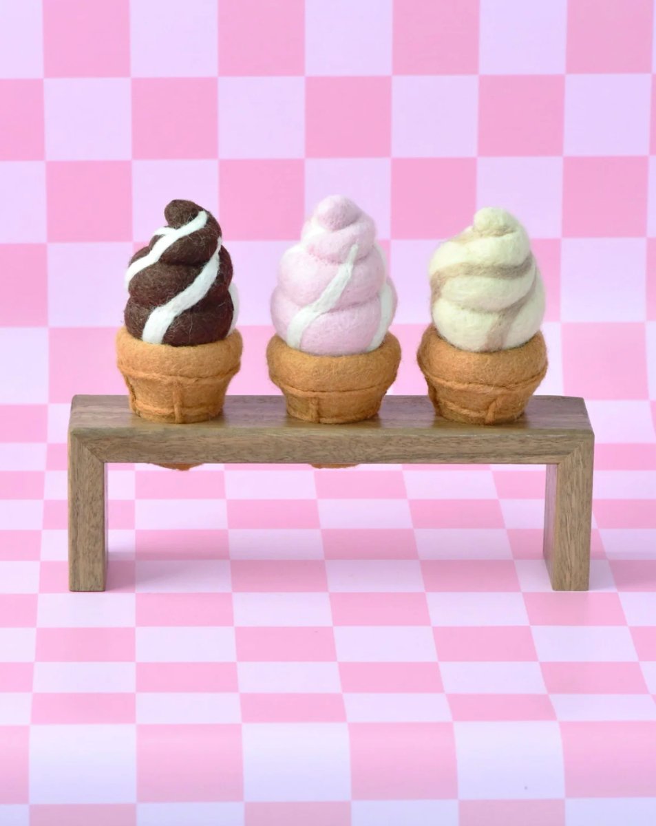 Felt Soft Serve Ice Cream - Tara Treasures