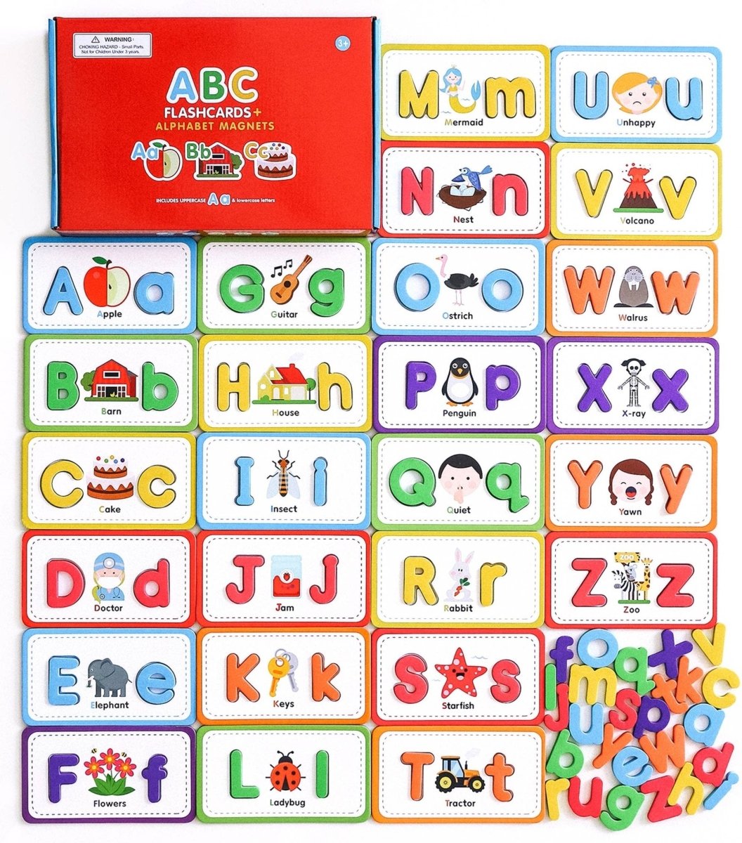 Flashcards & ABC Magnetic Letters by Curious Columbus