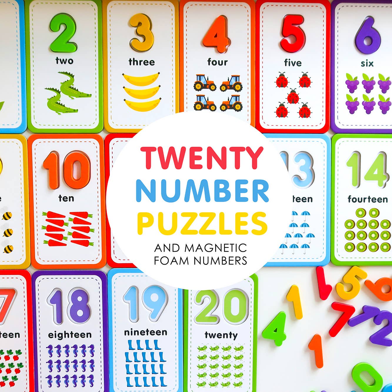 Flashcards and 123 Magnetic Numbers by Curious Columbus