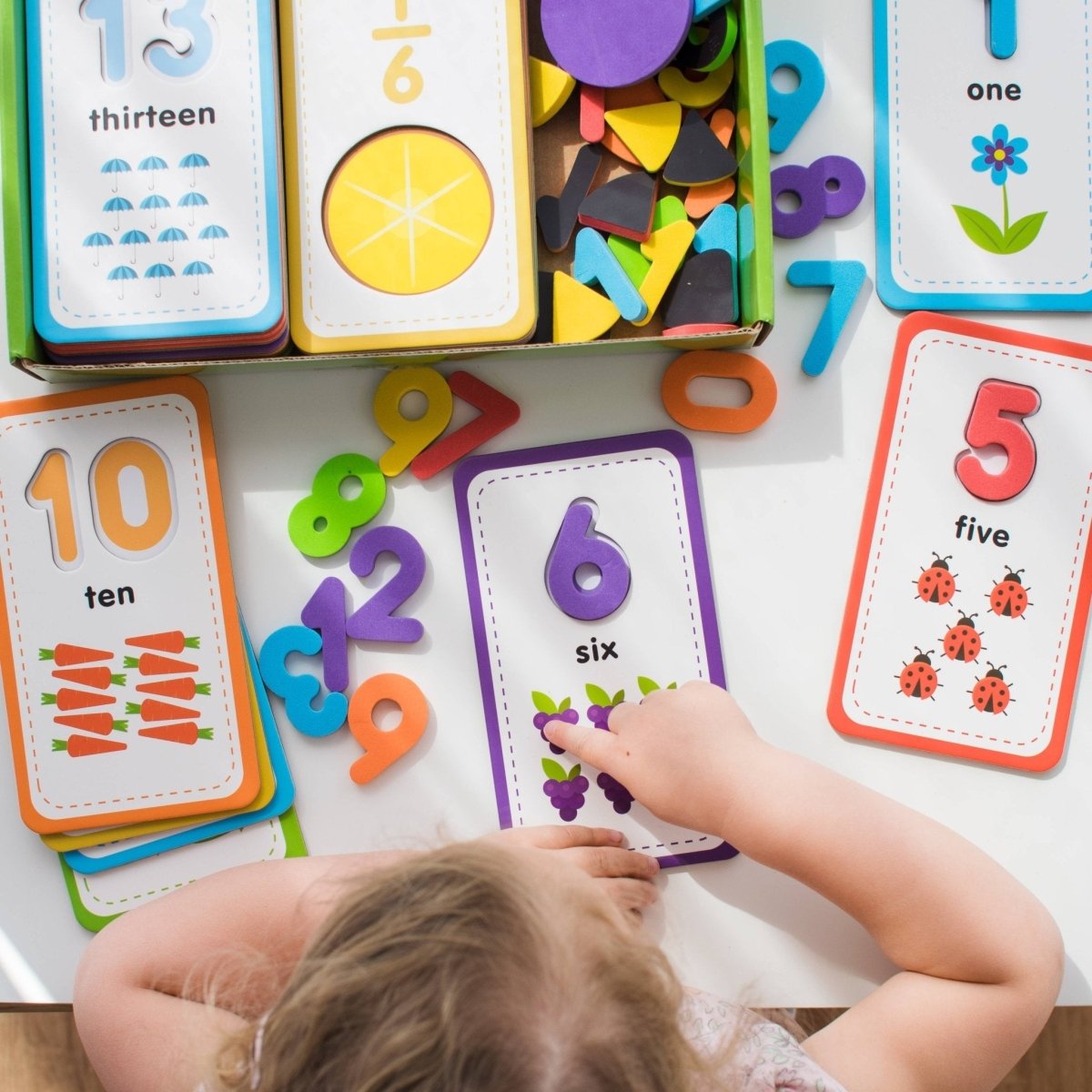 Flashcards and 123 Magnetic Numbers by Curious Columbus