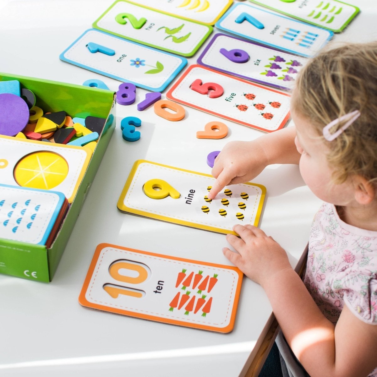 Flashcards and 123 Magnetic Numbers by Curious Columbus