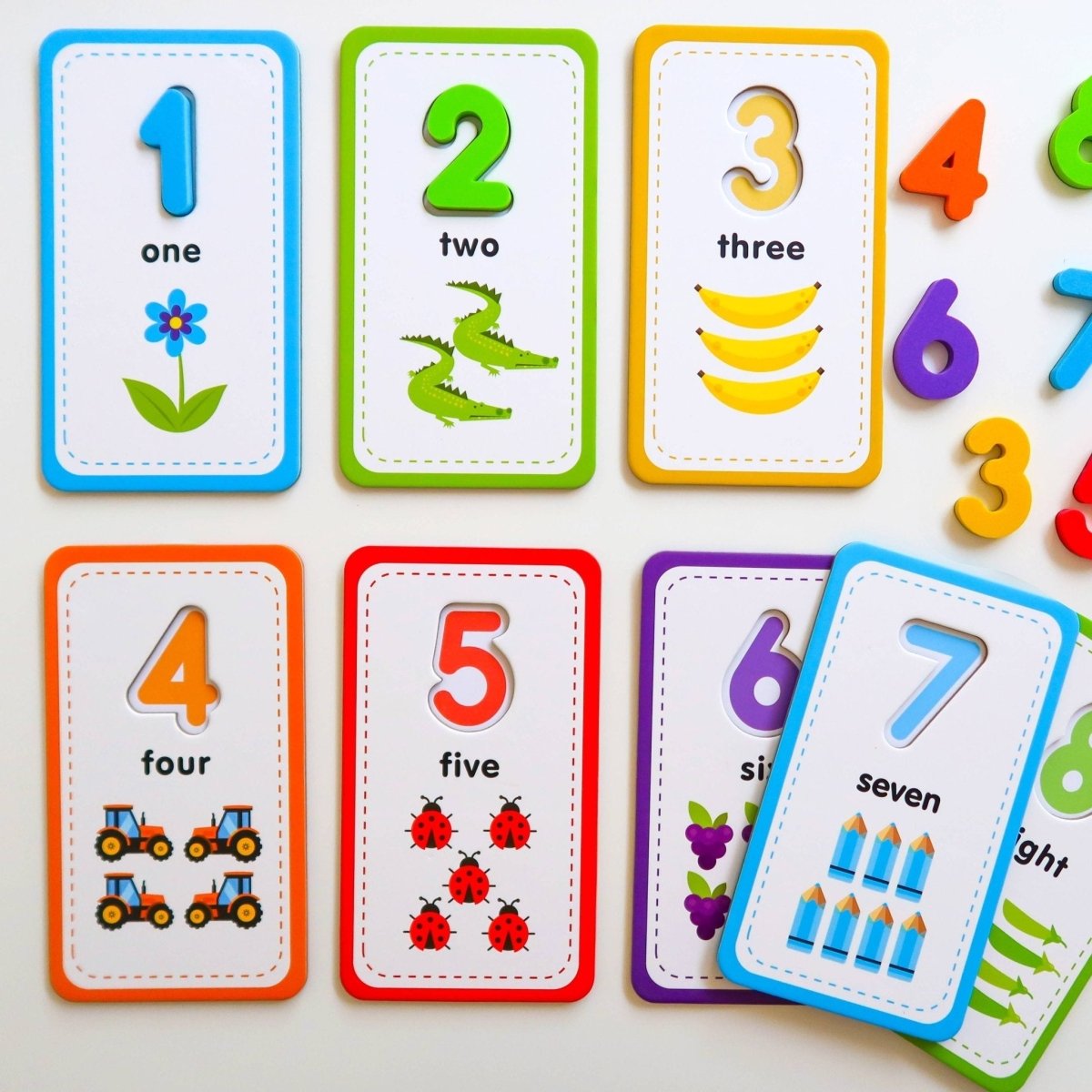 Flashcards and 123 Magnetic Numbers by Curious Columbus