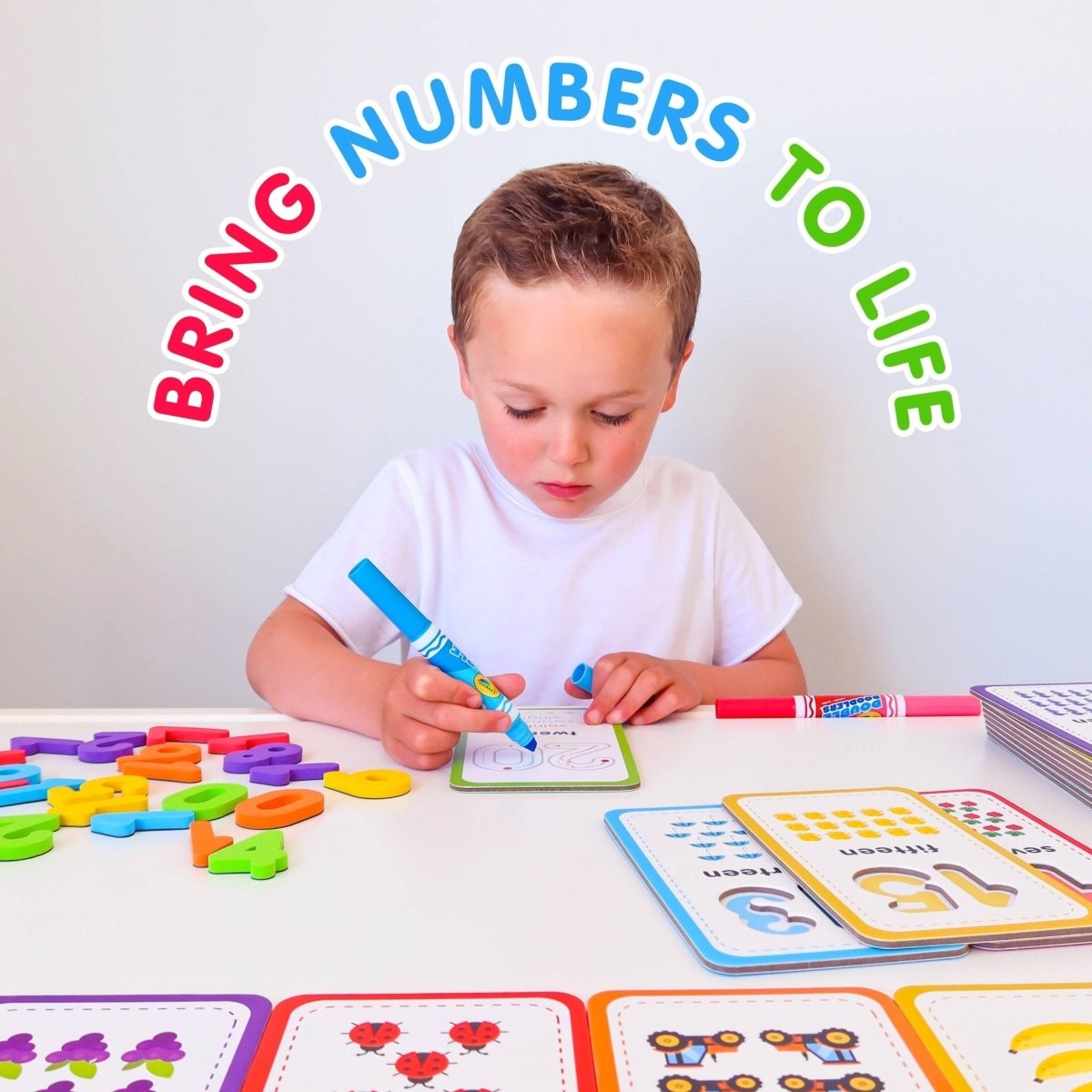 Flashcards and 123 Magnetic Numbers by Curious Columbus