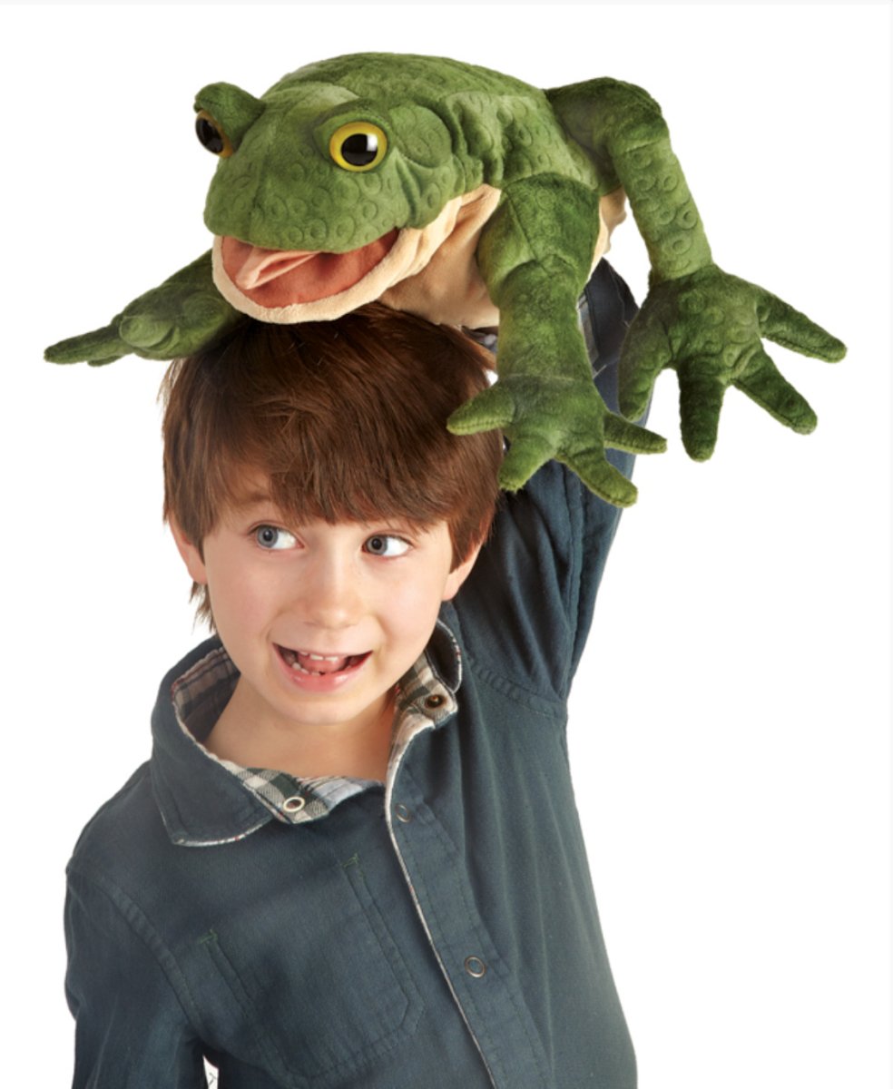 Folkmanis - Green Toad Puppet