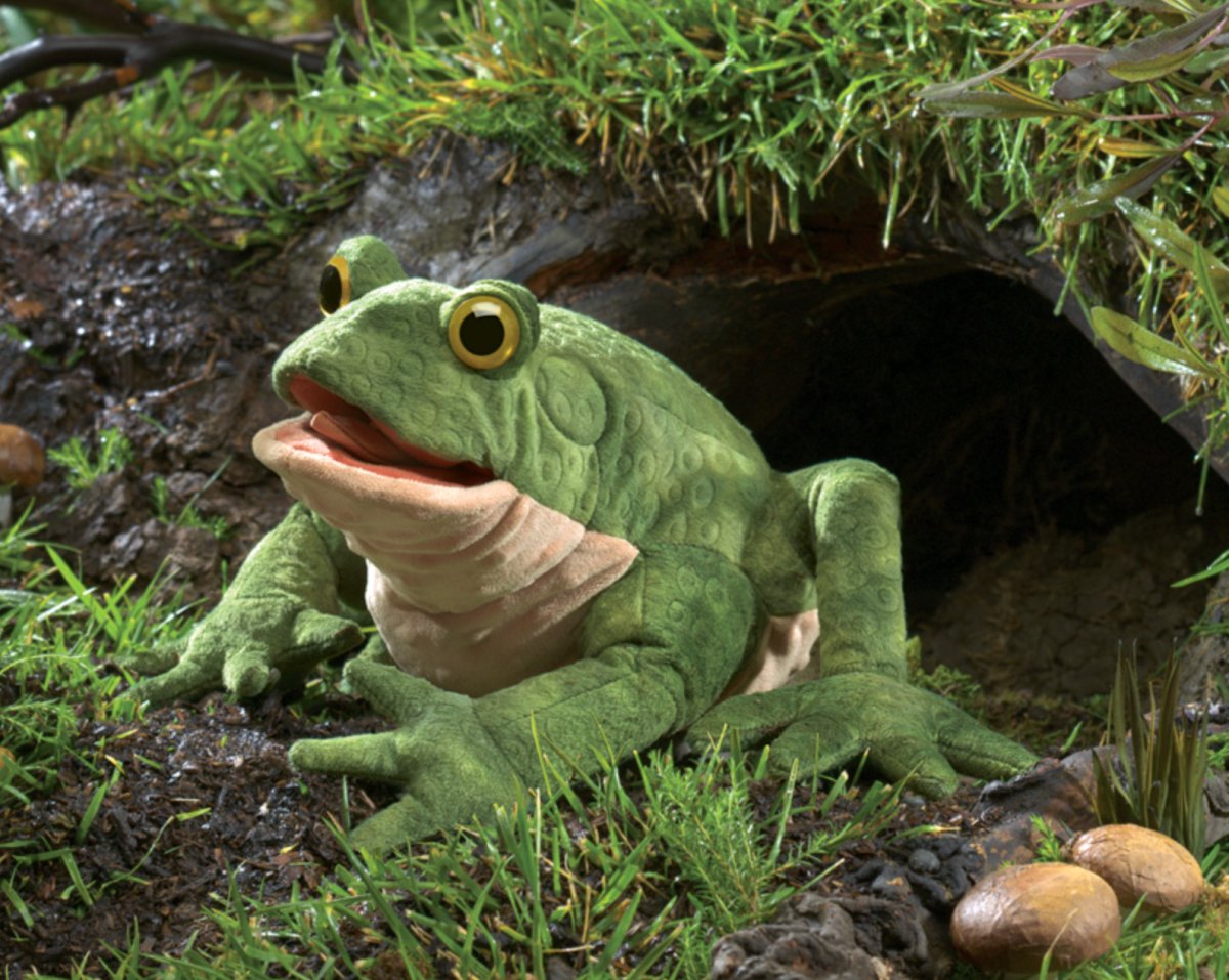 Folkmanis - Green Toad Puppet