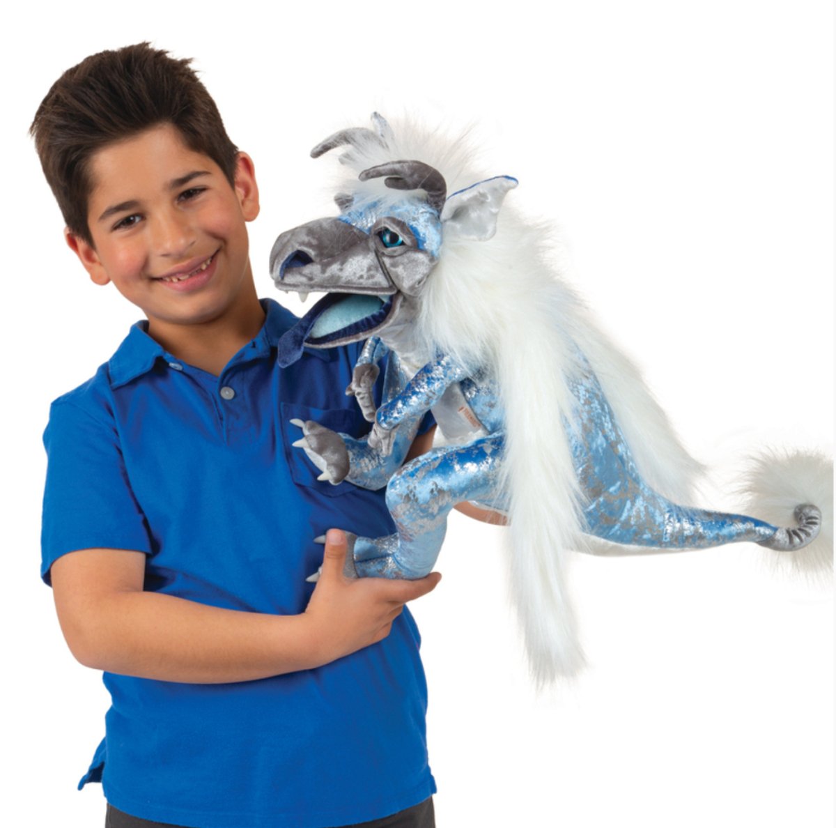 Folkmanis - Ice Dragon Puppet