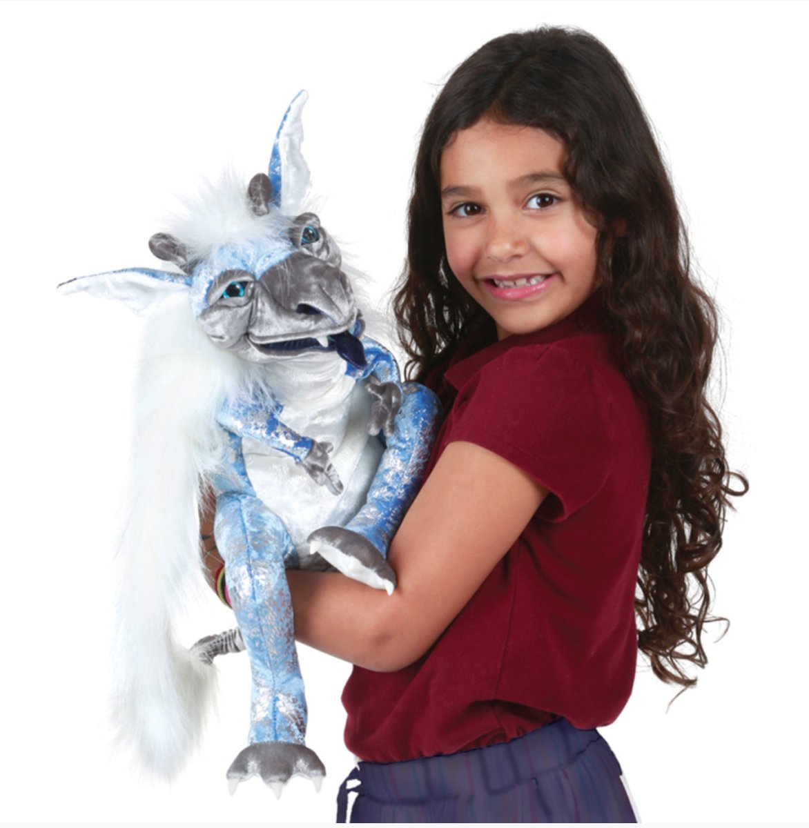 Folkmanis - Ice Dragon Puppet