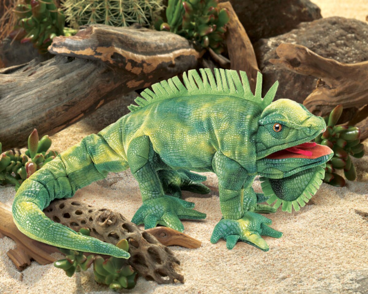 Folkmanis - Iguana Puppet