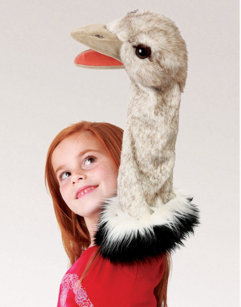 Folkmanis - Ostrich Stage Puppet