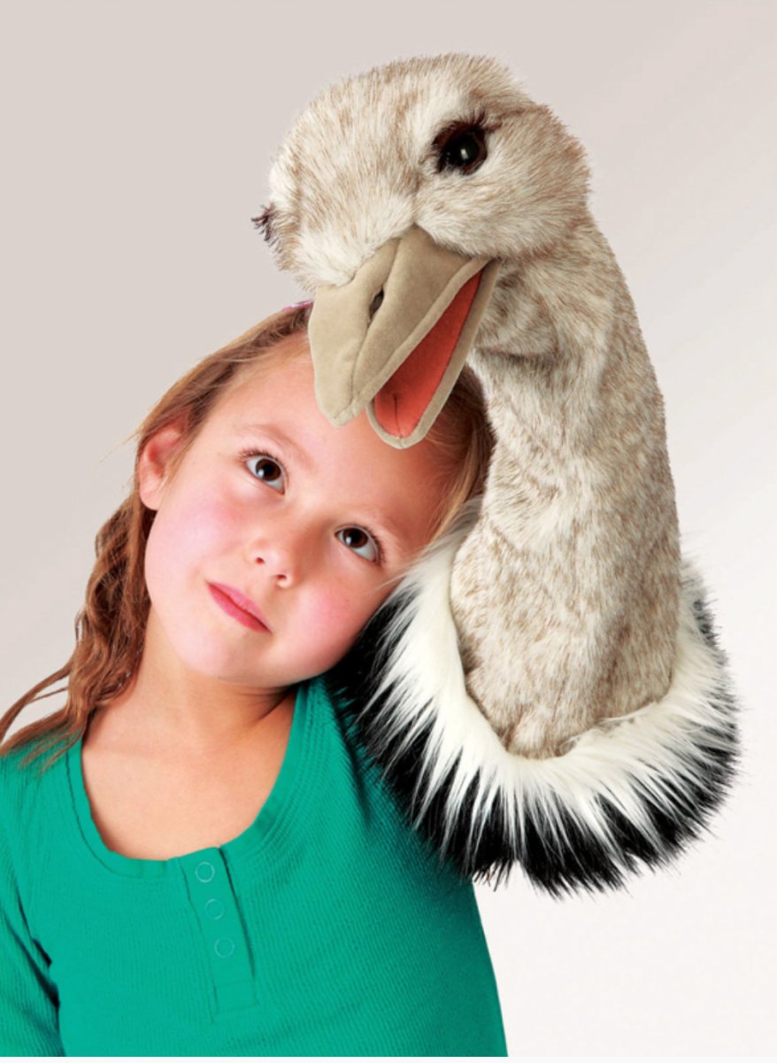 Folkmanis - Ostrich Stage Puppet