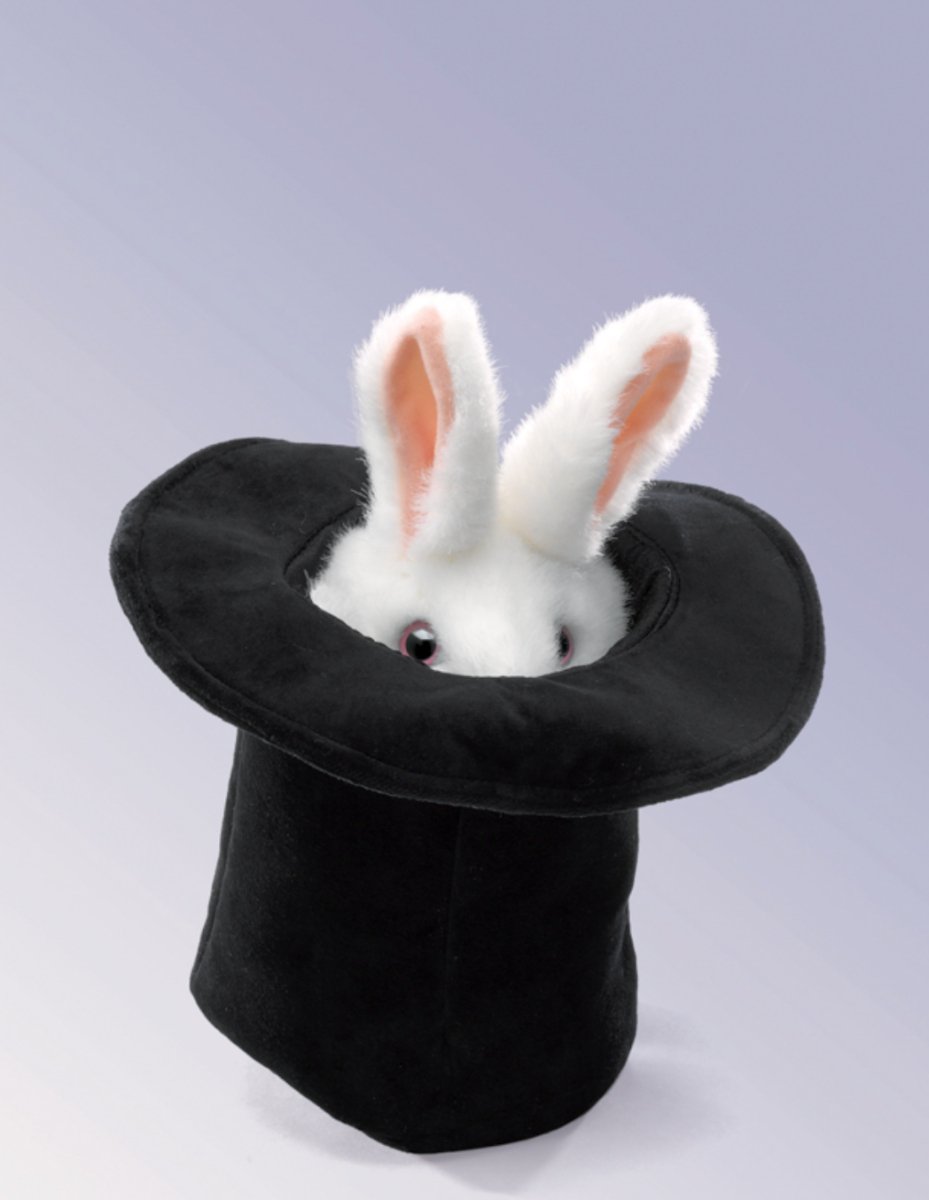 Folkmanis Puppets - Rabbit In The Hat