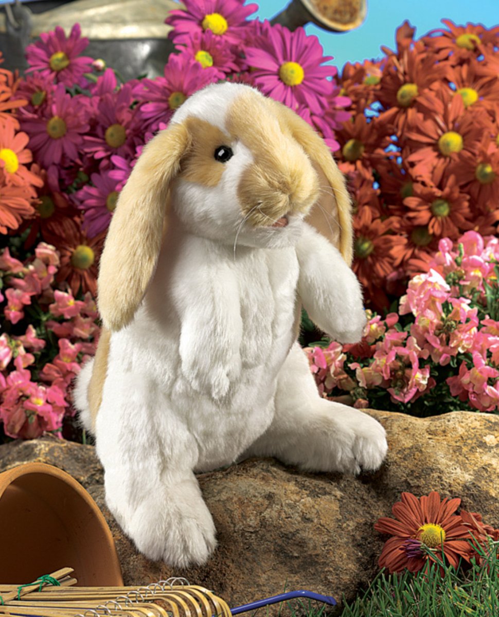 Folkmanis - Standing Lop Rabbit Puppet