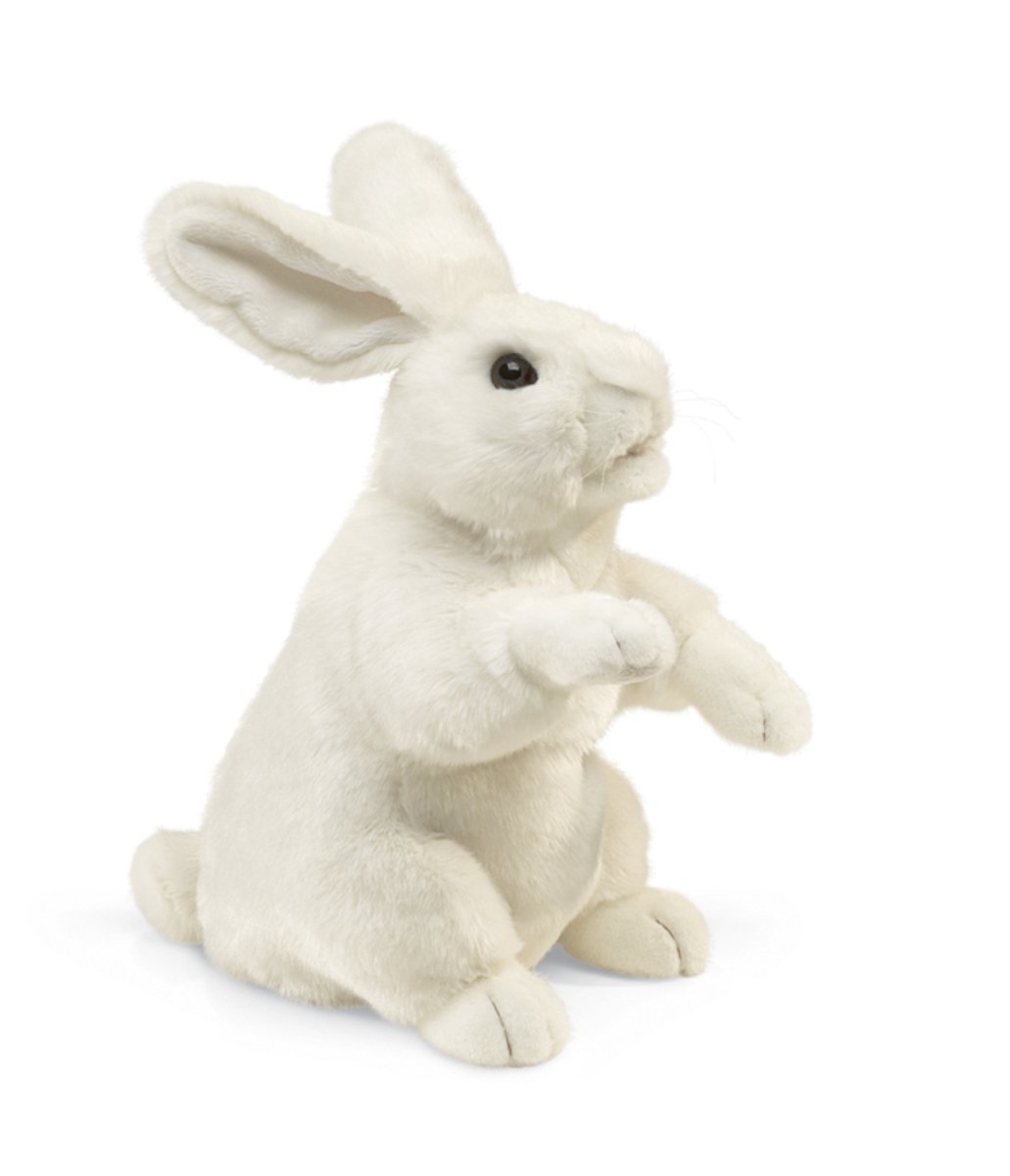 Folkmanis - Standing White Rabbit Puppet